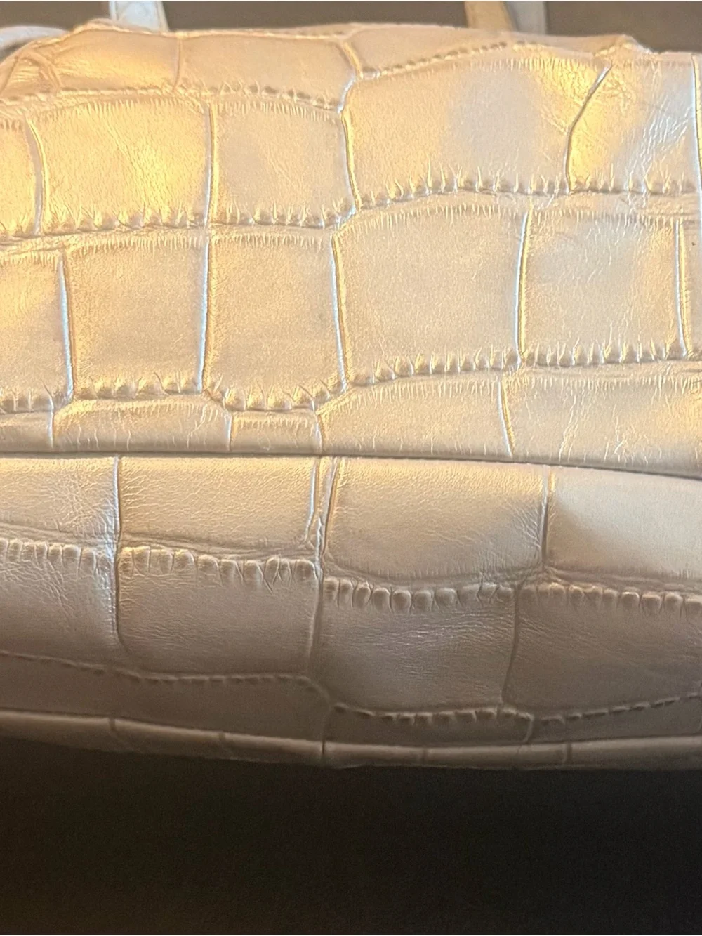 Coach satchel metallic